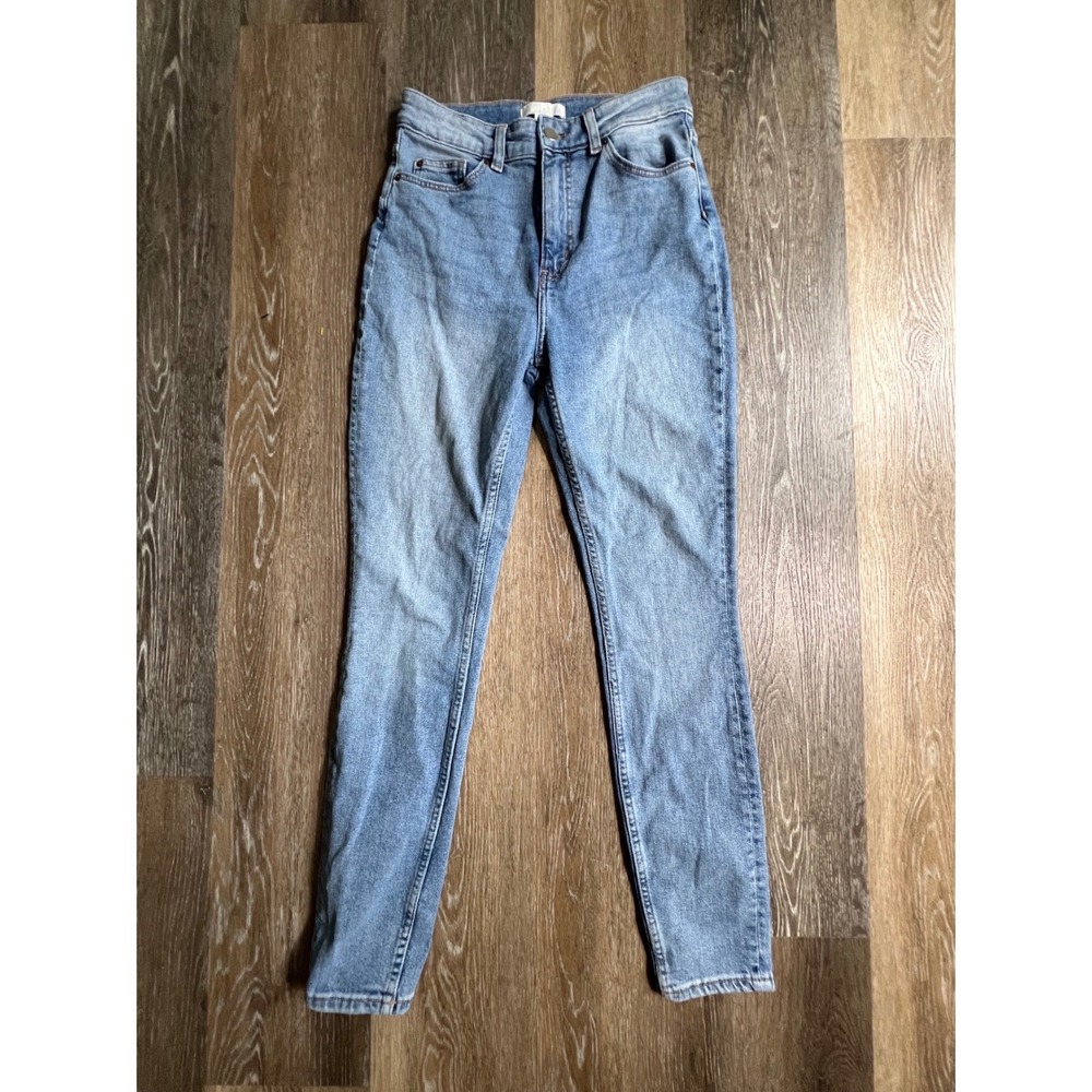 H&M Skinny‎ Jeans Womens Size 6 Light Wash High Waisted Stretch Denim 2581